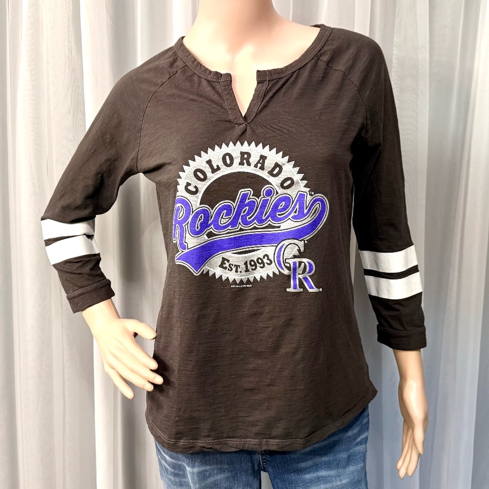 SOFT AS A GRAPE Women's Colorado Rockies Top (Size S)